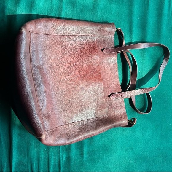 Madewell Rich Brown Leather Tote - Picture 4 of 12